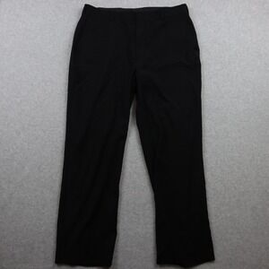 Arrow Pants Mens 36x30 Dress Slacks Suit Business Formal‎ Flex Flat Front Black